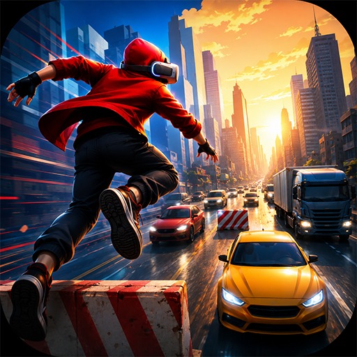 City Traffic Run: Parkour Escape 게임 이미지