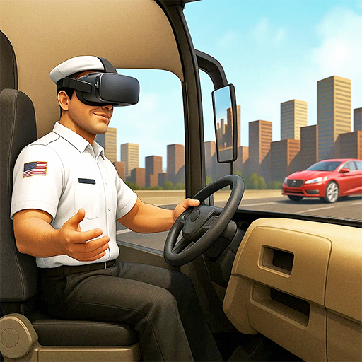 Real City Bus Driving Simulator VR 게임 이미지