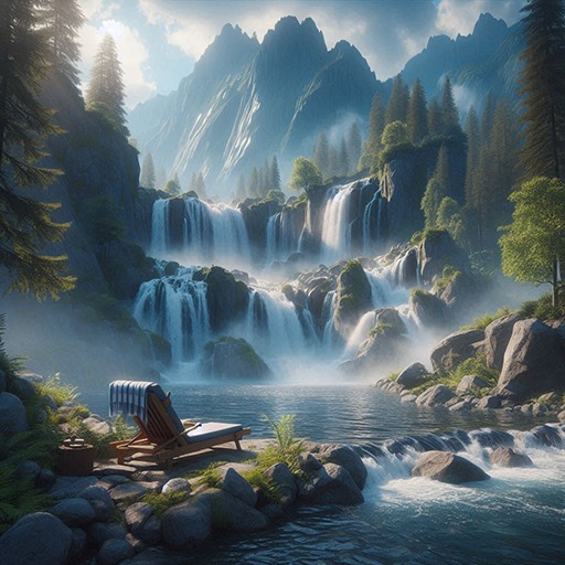 Relaxing Waterfalls 게임 이미지
