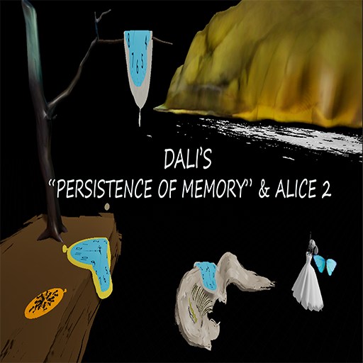 Dali’s “Persistence of Memory” & Alice 2 게임 이미지